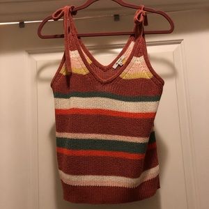 Madewell shoulder tie tank